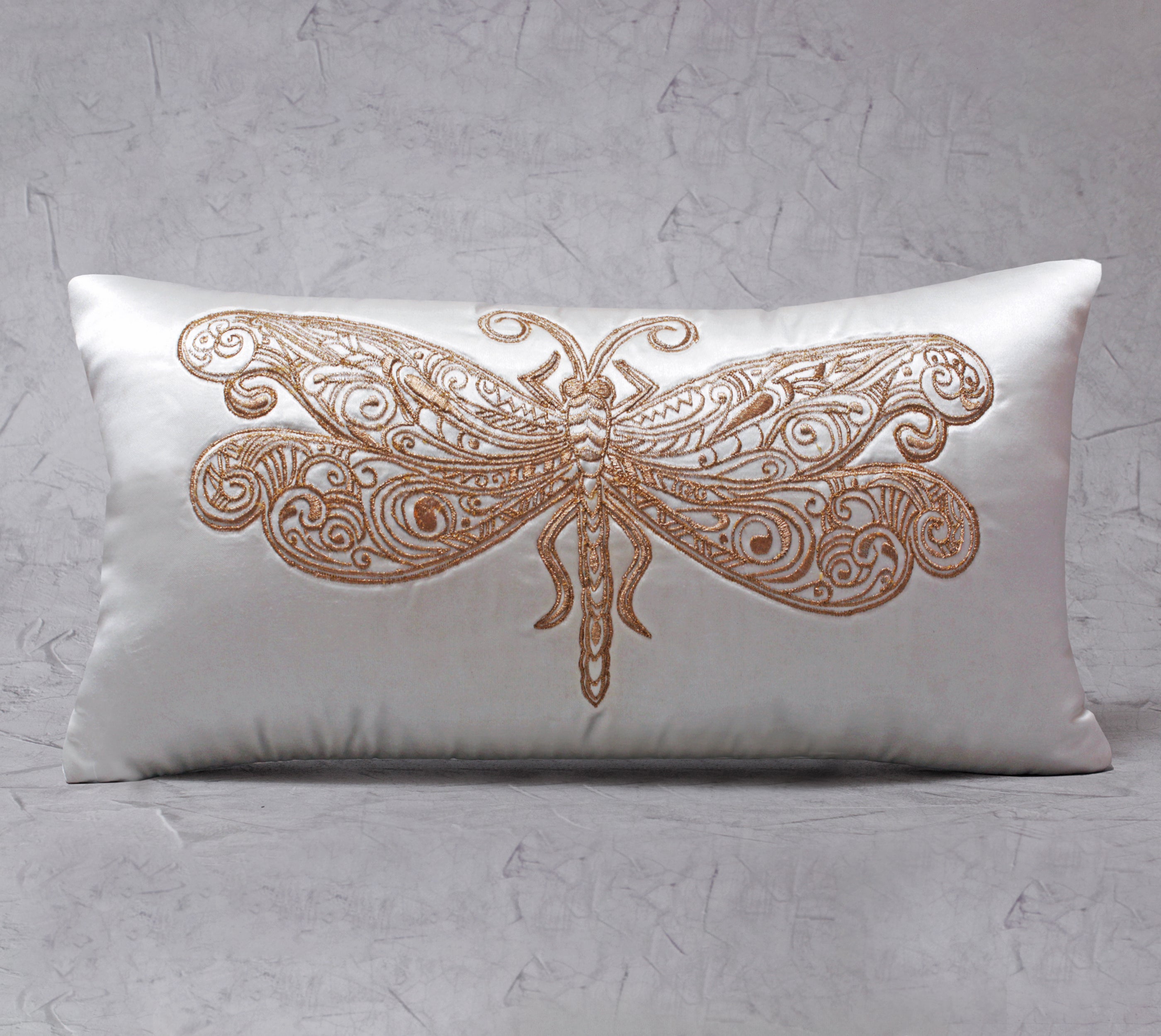 LAUREL Off white Satin Cushion Cover