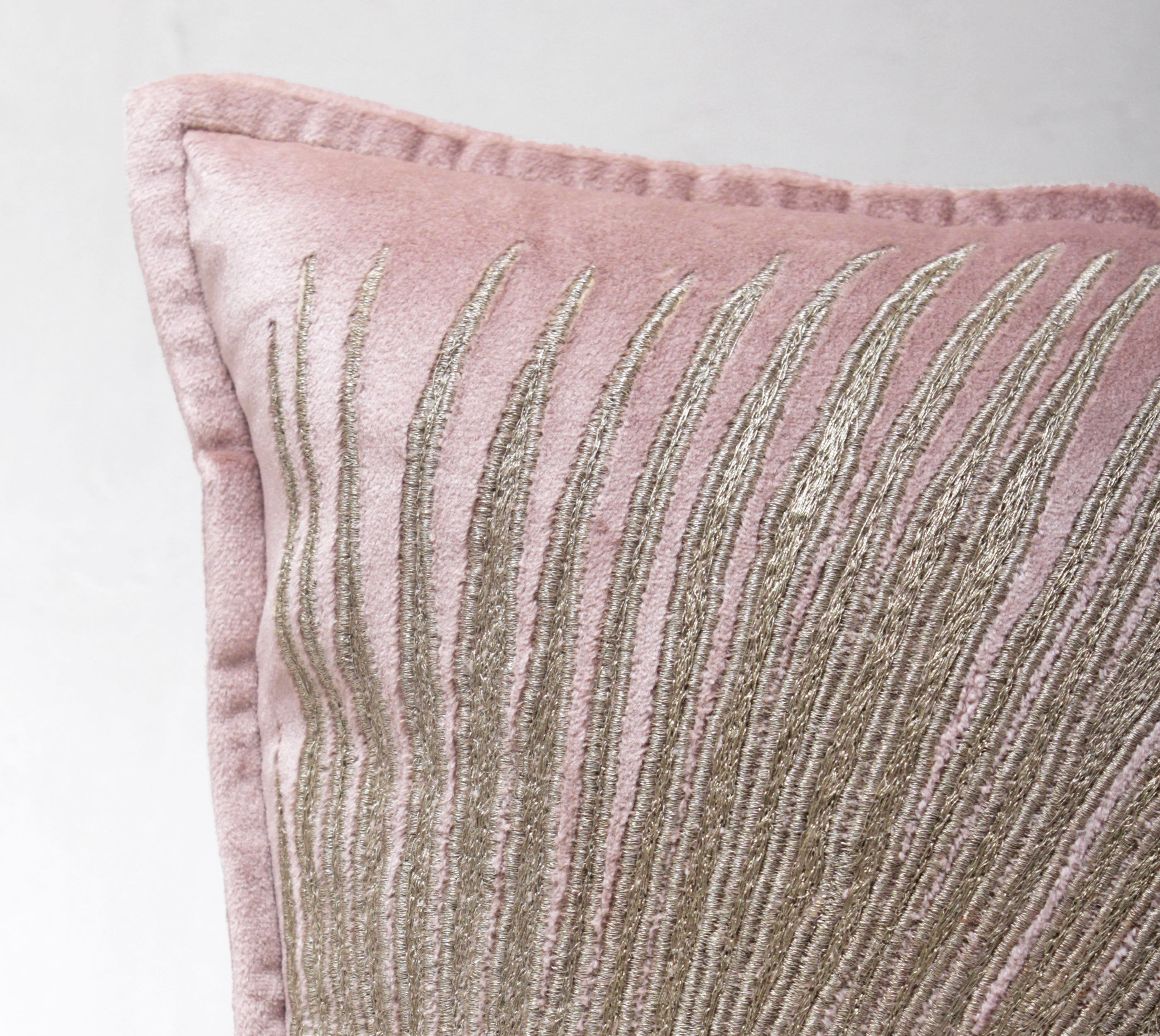 LAUREL Pink Velvet Cushion Cover
