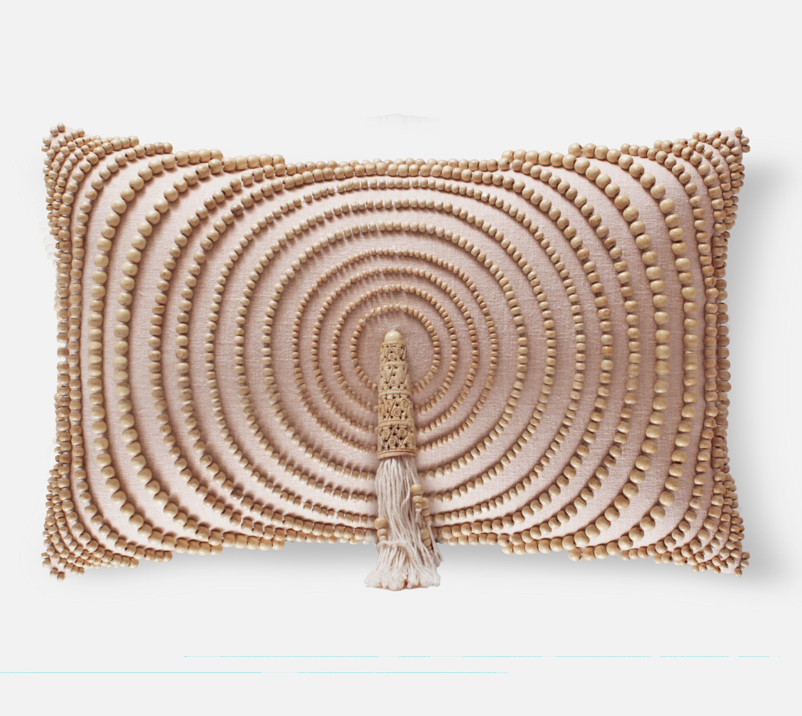 AMARA Peach Cotton Cushion Cover