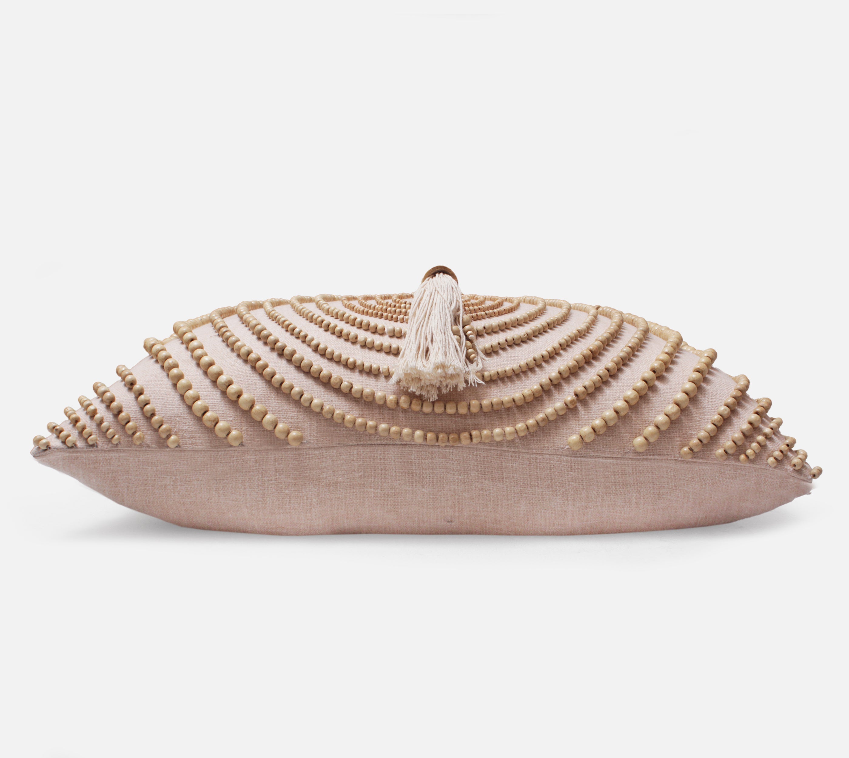 AMARA Peach Cotton Cushion Cover