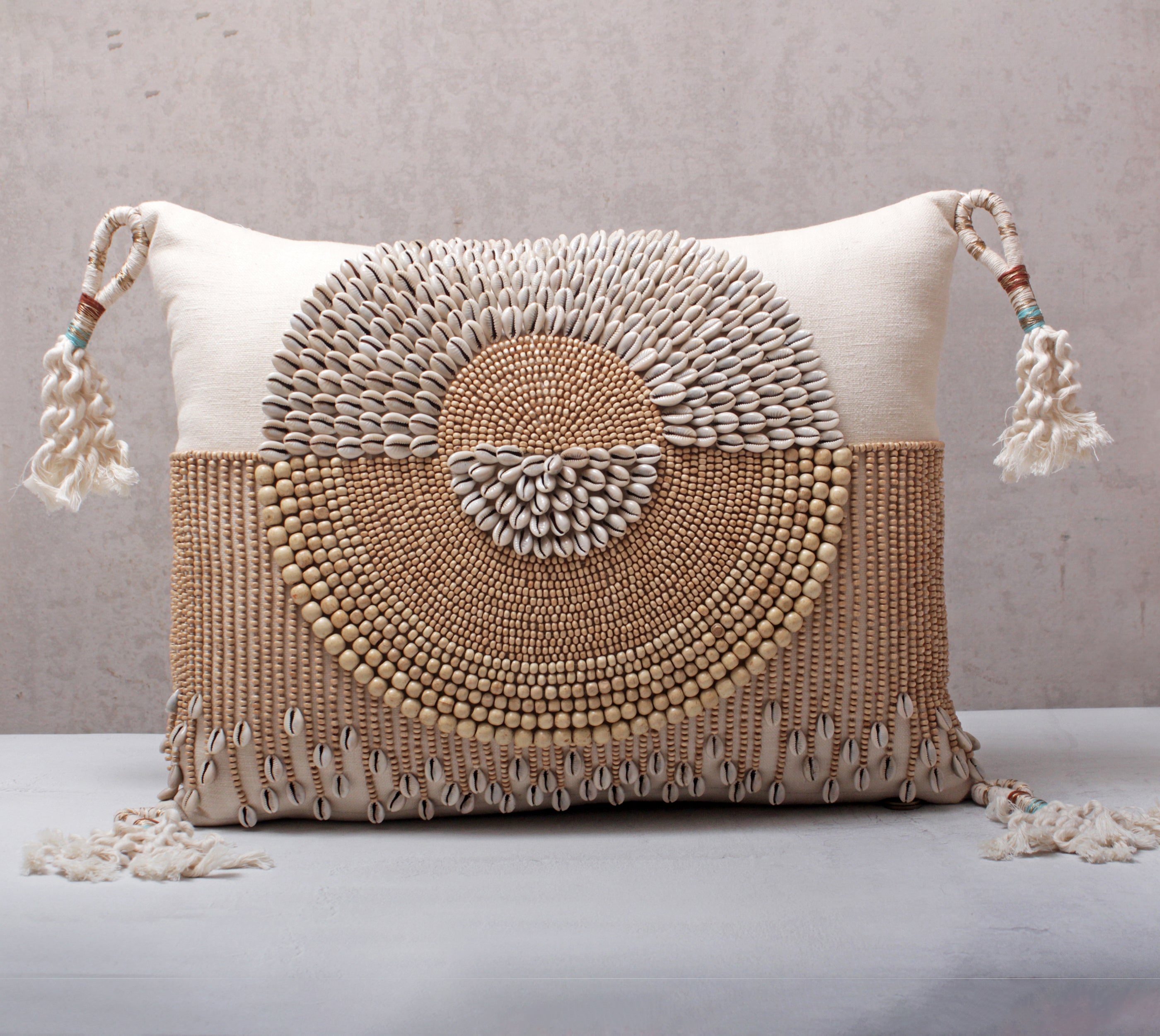 JUNIPER Off-white Cotton Cushion Cover