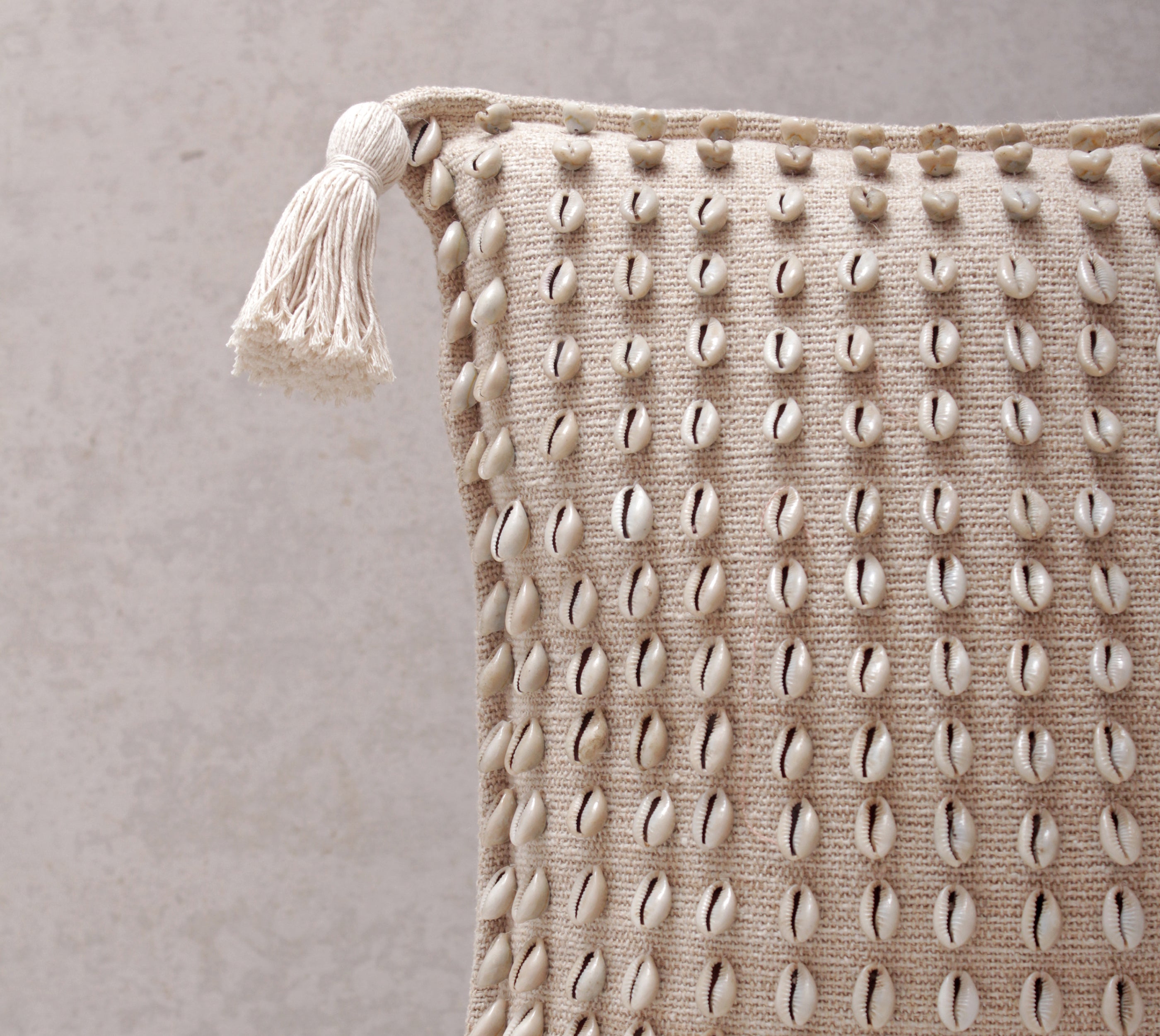 JUNIPER Neutral Jute Cotton Cushion Cover