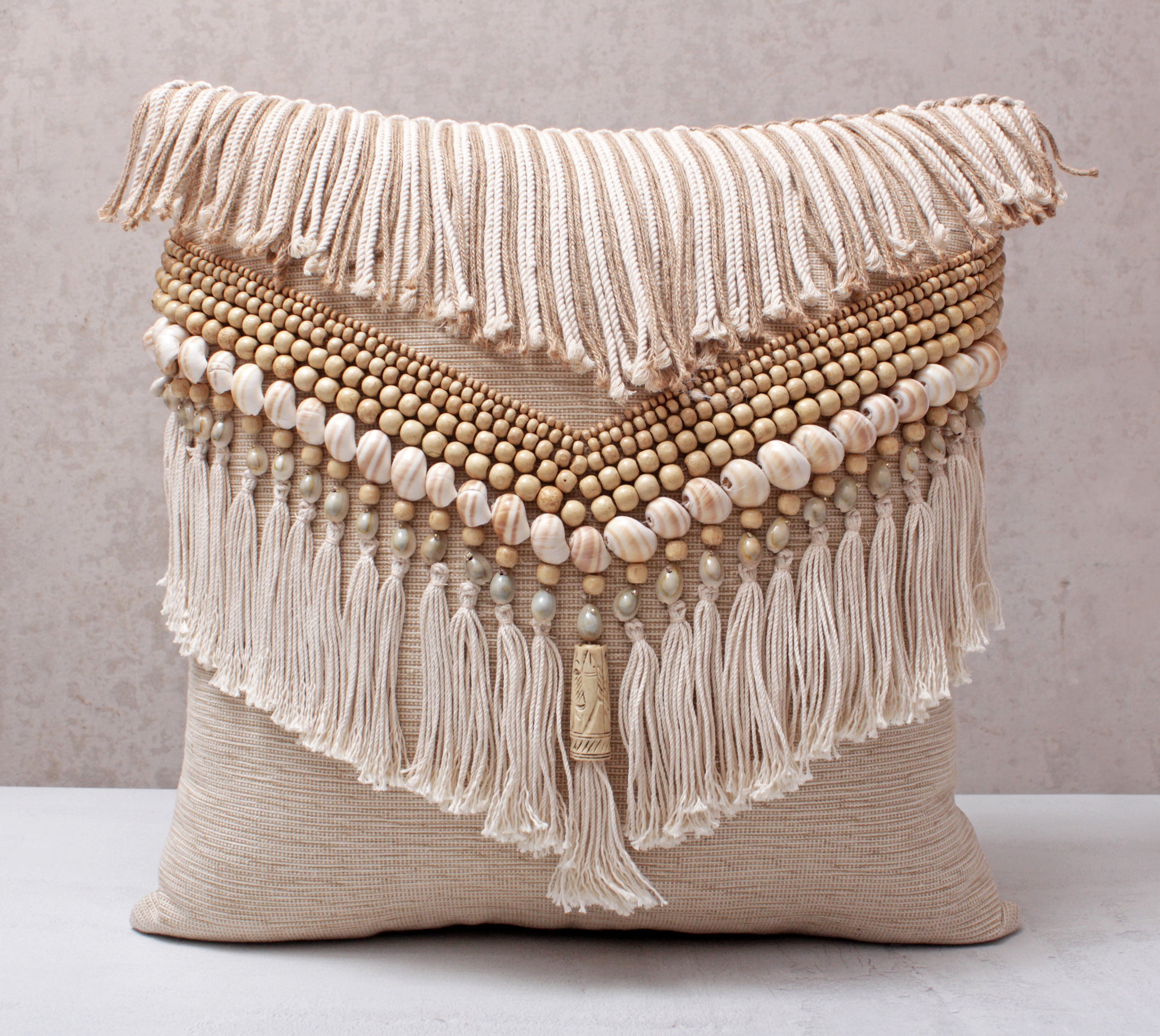 ZURI Neural Jute Cotton Cushion Cover