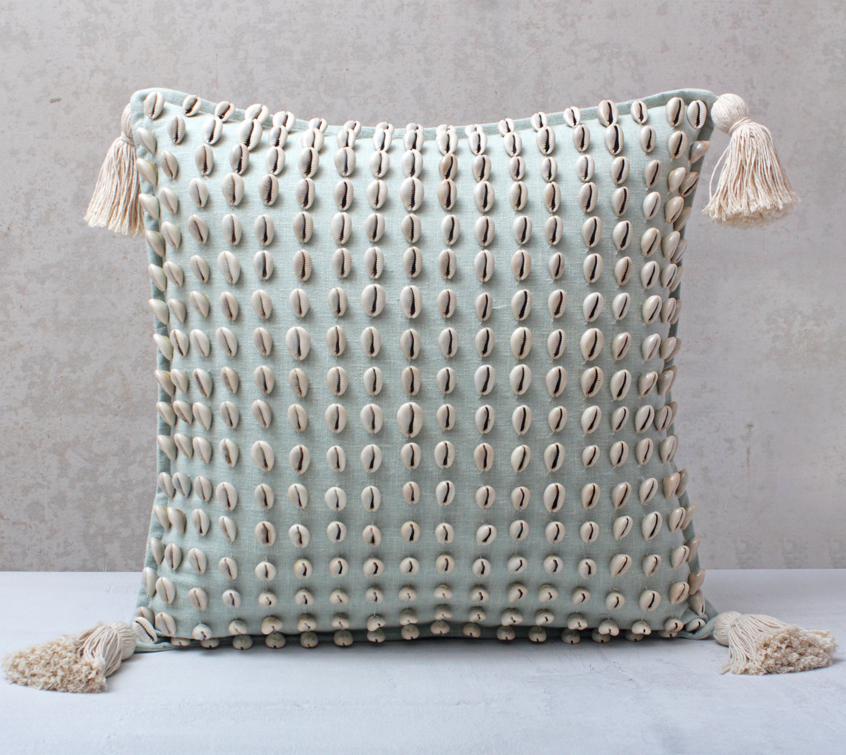 JUNIPER Mint Cotton Cushion Cover